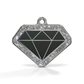 Diamond Spark Black ID Tag