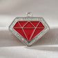 Diamond Spark Red ID Tag