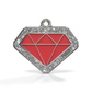 Diamond Spark Red ID Tag