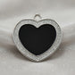Heart Spark Black ID Tag