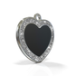 Heart Spark Black ID Tag