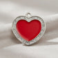 Heart Spark Red ID Tag