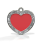 Heart Spark Red ID Tag