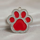 Paw Spark Red ID Tag