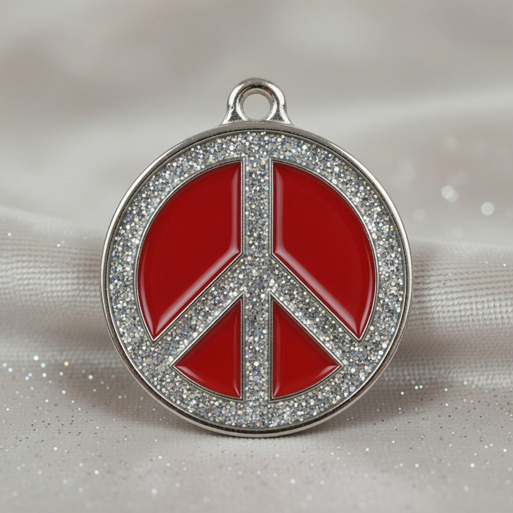 Peace Spark Red ID Tag