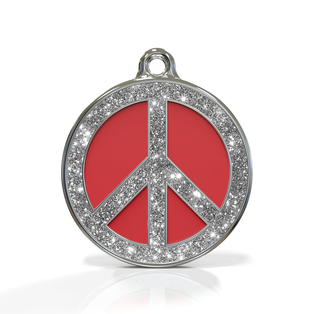 Peace Spark Red ID Tag