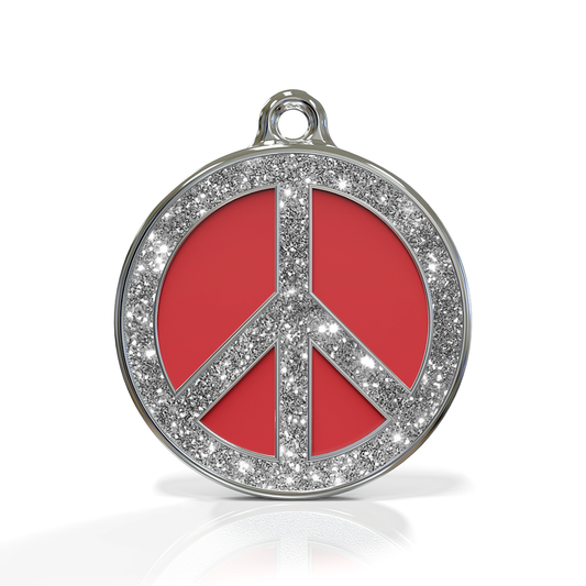 Peace Spark Red ID Tag