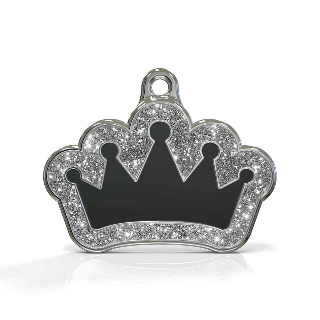 Queen Spark Black ID Tag