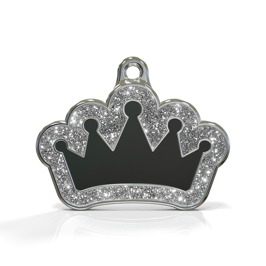 Queen Spark Black ID Tag