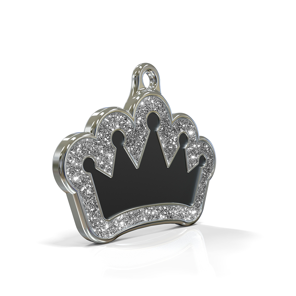 Queen Spark Black ID Tag