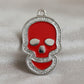 Skull Spark Red ID Tag
