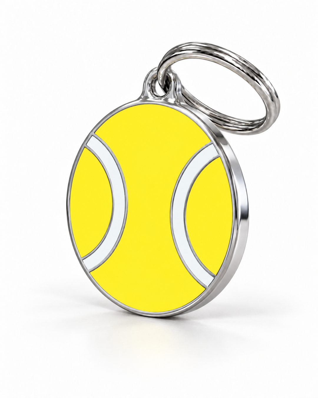 TAGiDOG Ace Shot Tennis ID Tag dog ID tag, angled view