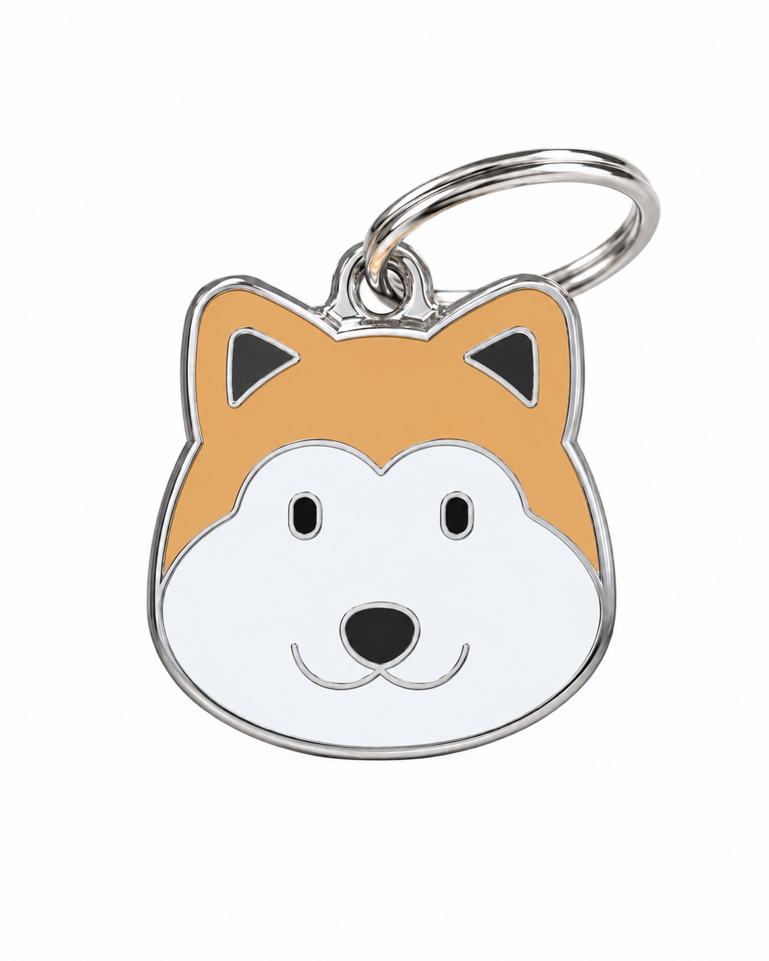 TAGiDOG Akita Inu Dog ID Tag, front view on white