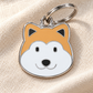 TAGiDOG Akita Inu Dog ID Tag on light linen
