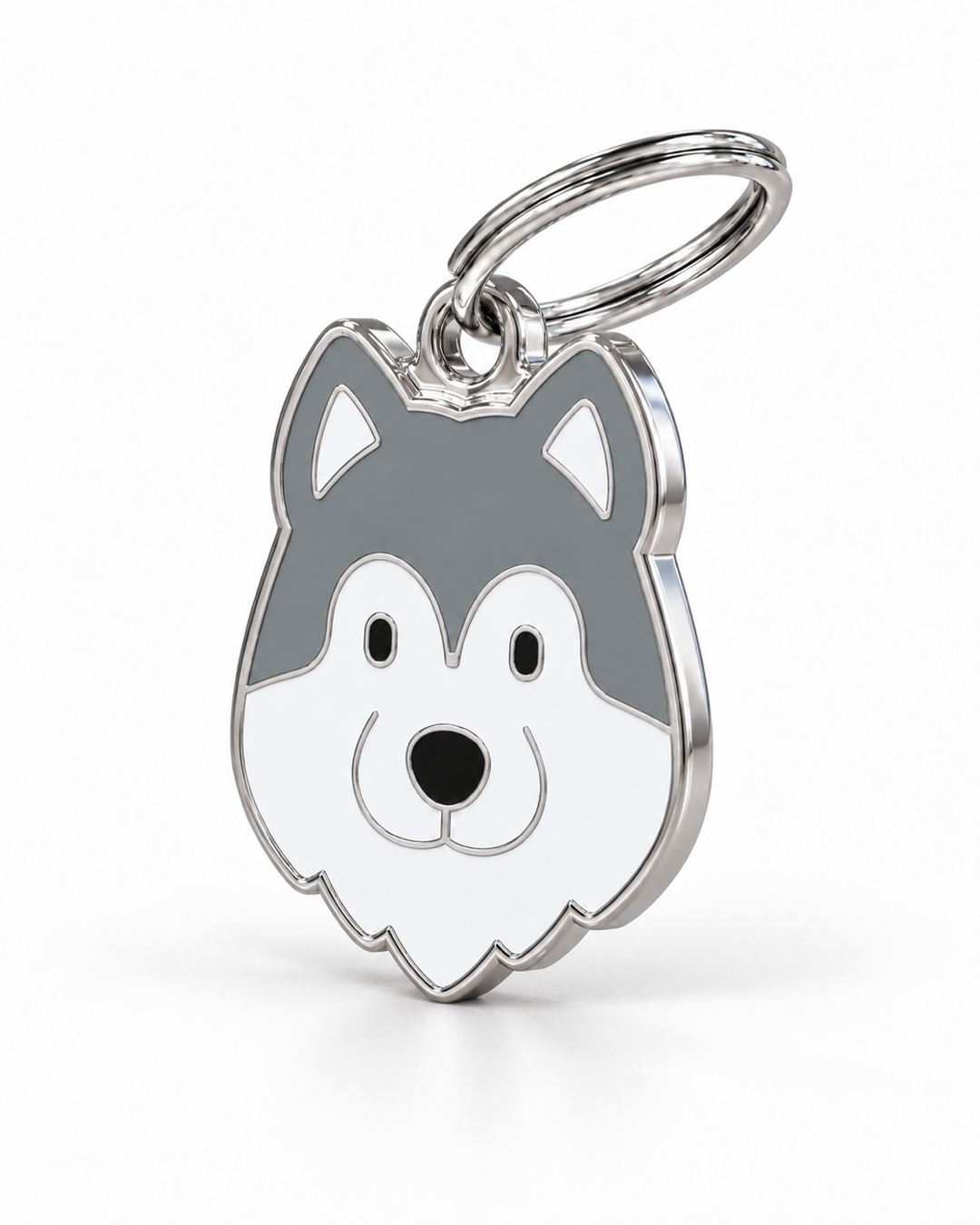 TAGiDOG Alaskan Malamute Dog ID Tag, angled view