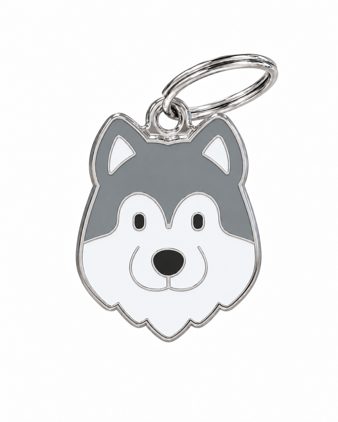 TAGiDOG Alaskan Malamute Dog ID Tag, front view on white