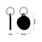 TAGiDOG letter S ID tag dimensions, 26 mm wide and 32 mm high, 3 mm thickness