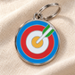 TAGiDOG Archery ID Tag dog ID tag on light linen