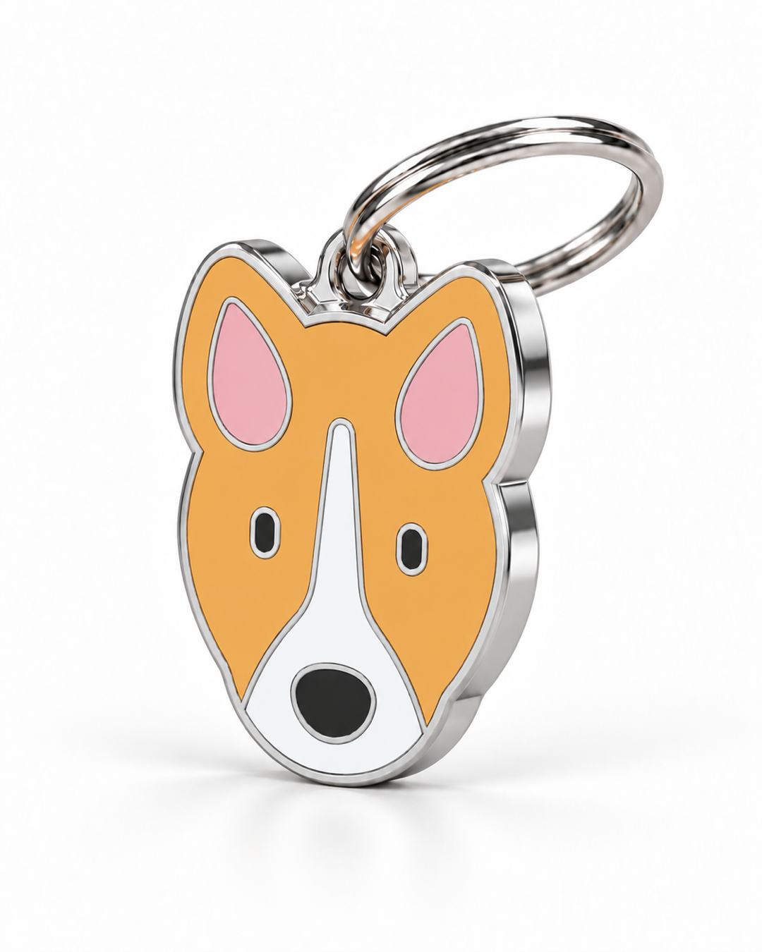 TAGiDOG Basenji Dog ID Tag, angled view