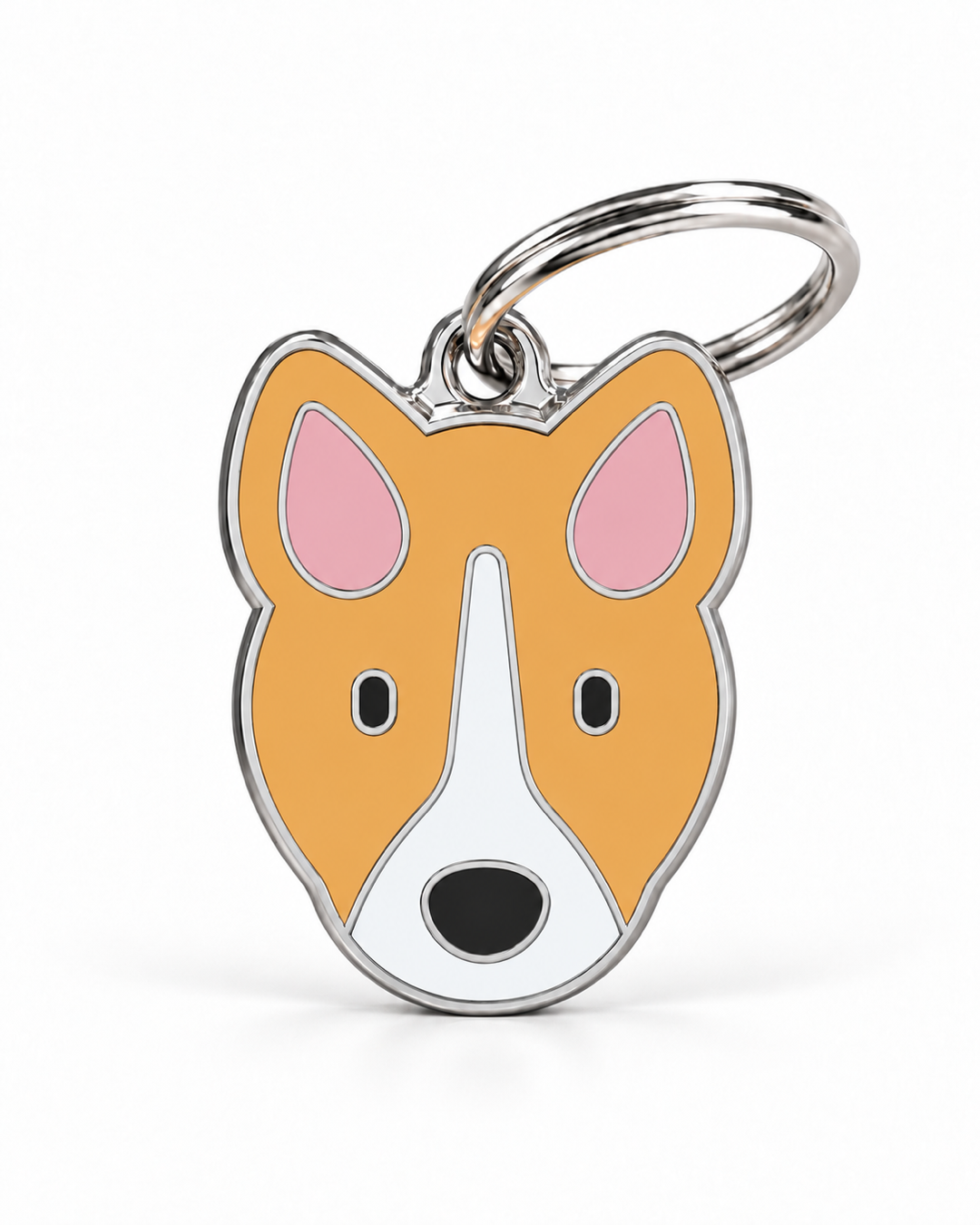 TAGiDOG Basenji Dog ID Tag, front view on white
