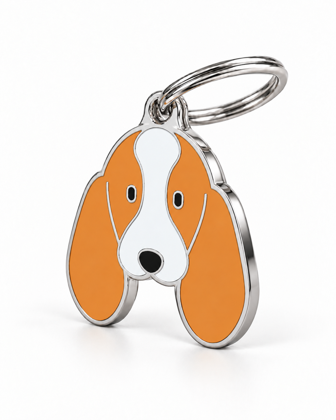 TAGiDOG Basset Hound Dog ID Tag, angled view