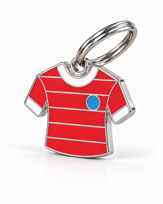 TAGiDOG Bavarians Jersey ID Tag dog ID tag, angled view