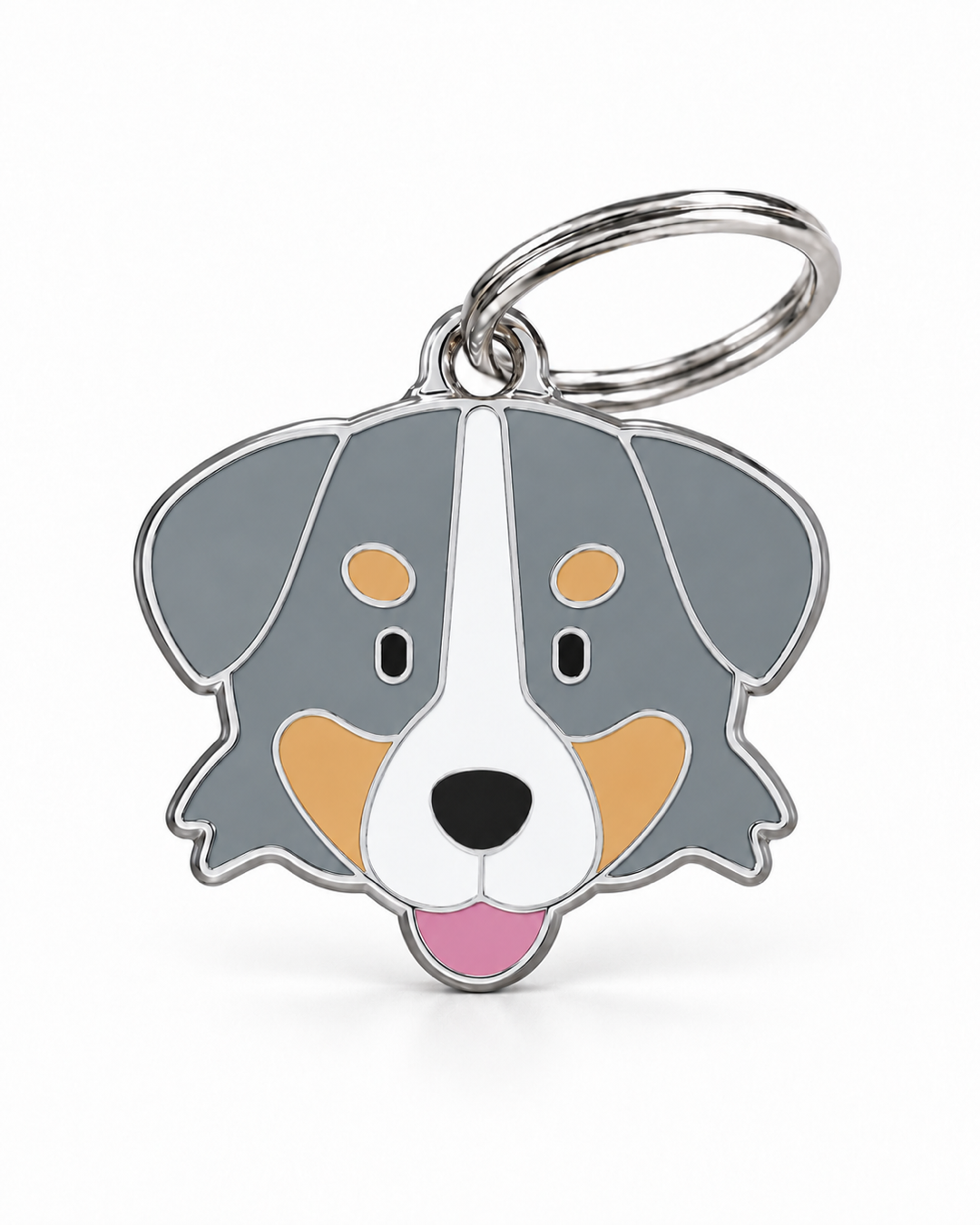 TAGiDOG Bernese Mountain Dog ID Tag, front view on white