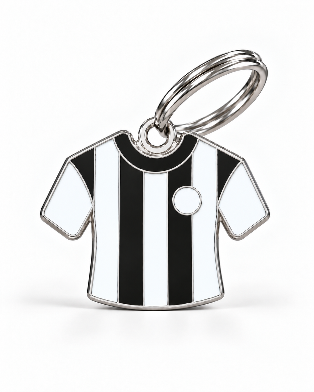 TAGiDOG Bianconeri Jersey ID Tag dog ID tag, front view on white