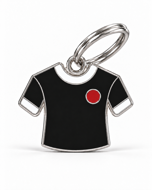 TAGiDOG Black Eagles Jersey ID Tag dog ID tag, front view on white