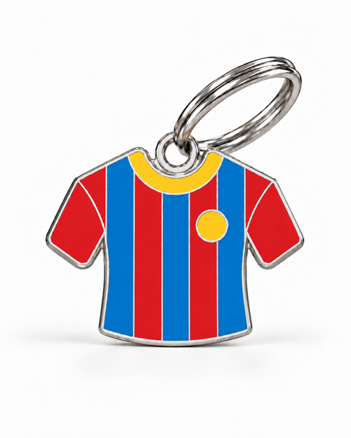 TAGiDOG Blaugrana Jersey ID Tag dog ID tag, front view on white