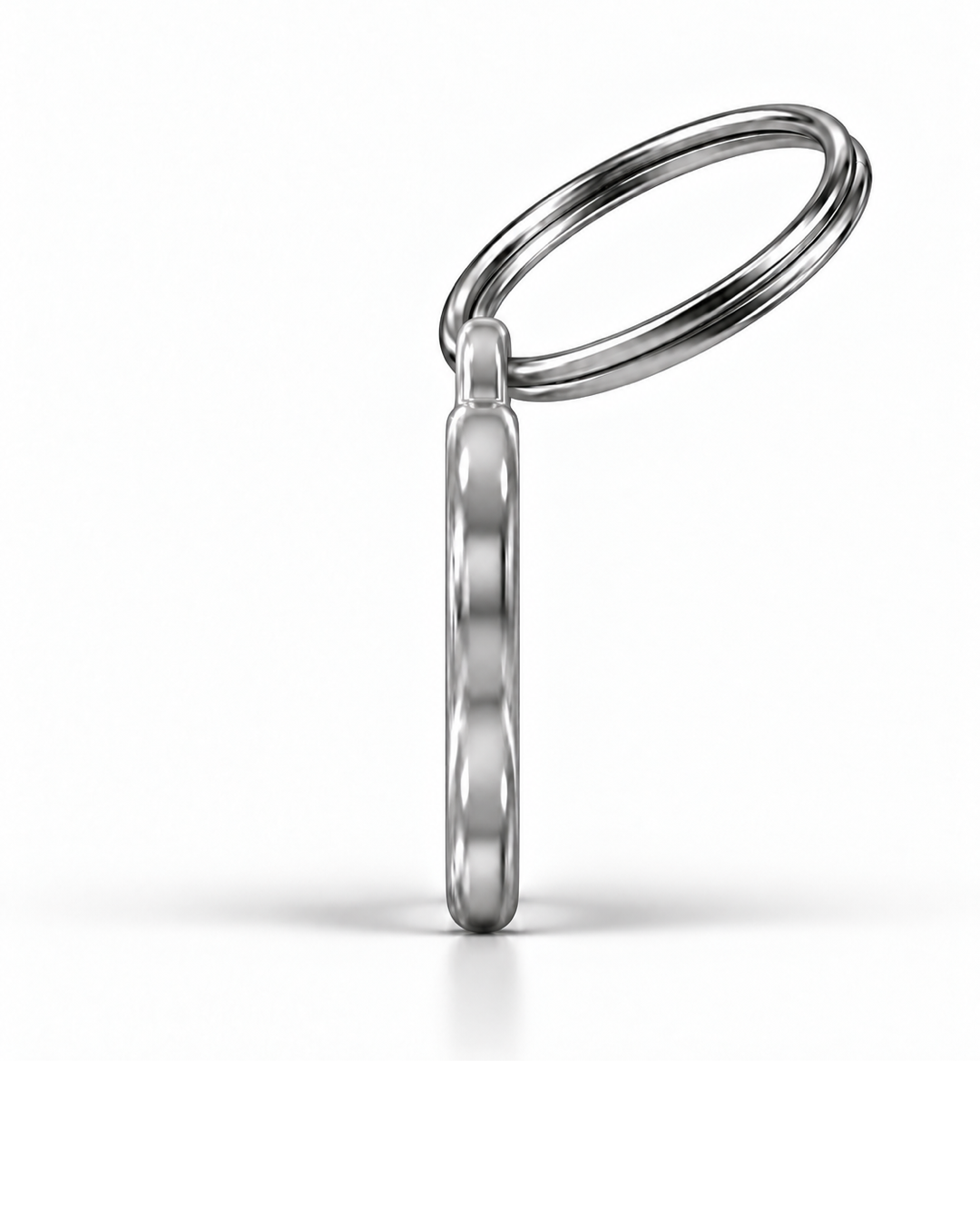 TAGiDOG Bone Bubblepop ID Tag side profile showing tag thickness and split ring