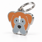 TAGiDOG Boxer Dog ID Tag, angled view