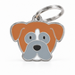TAGiDOG Boxer Dog ID Tag, front view on white