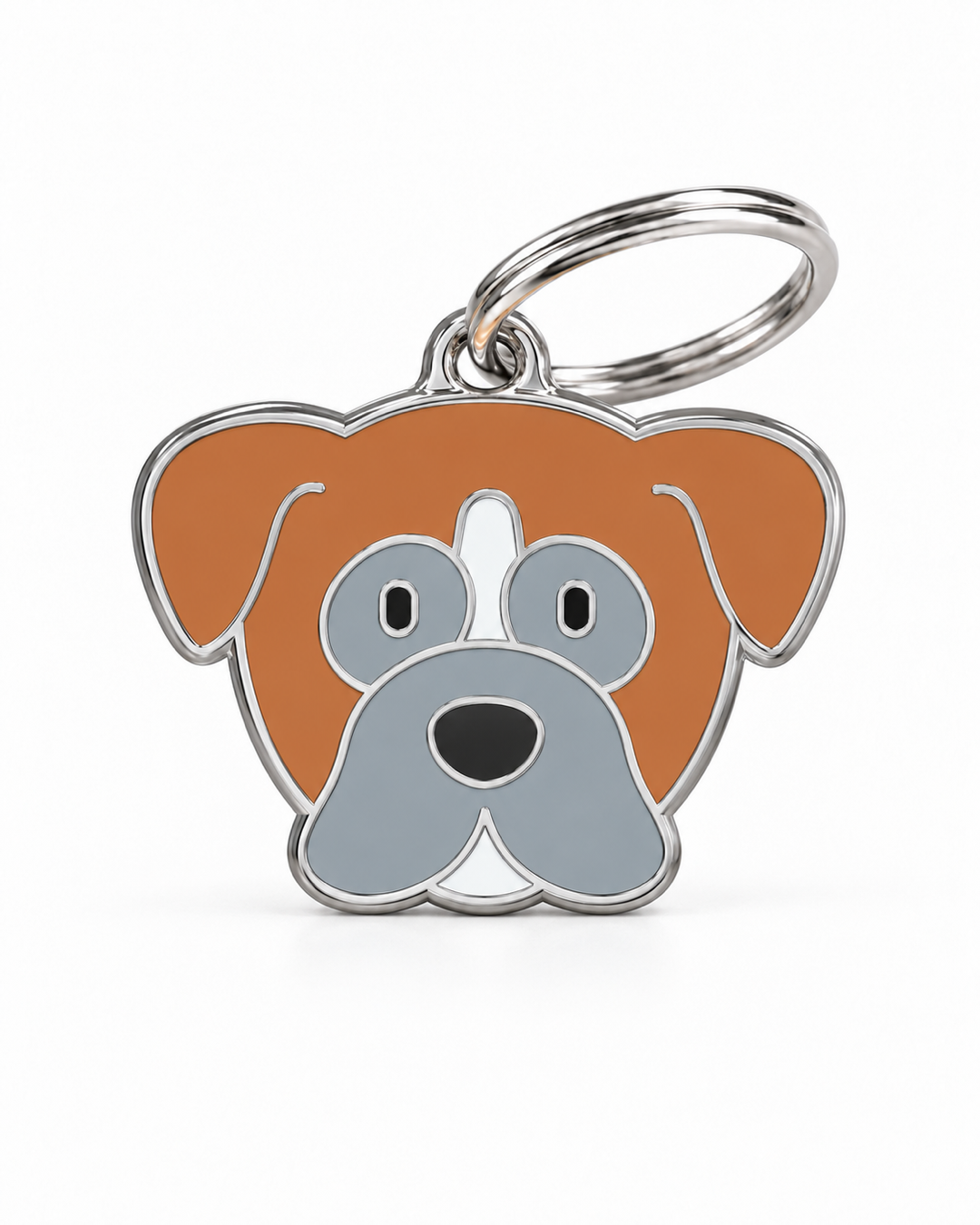 TAGiDOG Boxer Dog ID Tag, front view on white