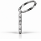 TAGiDOG Boxer Dog ID Tag side profile showing tag thickness and split ring