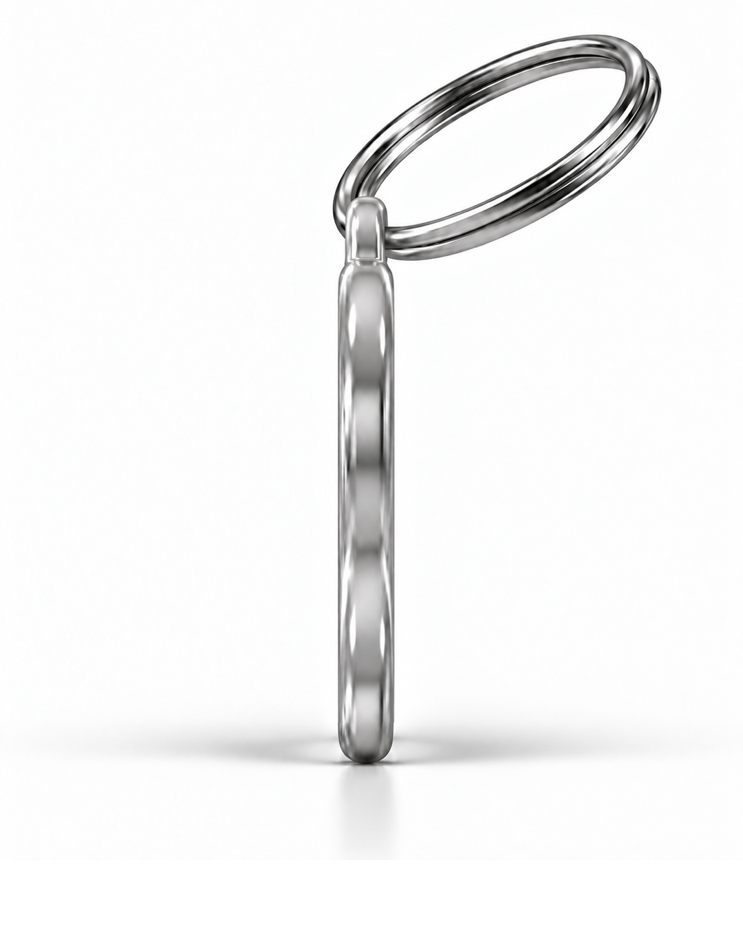 TAGiDOG Brocoli ID Tag side profile showing tag thickness and split ring