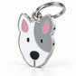 TAGiDOG Bull Terrier Dog ID Tag, angled view