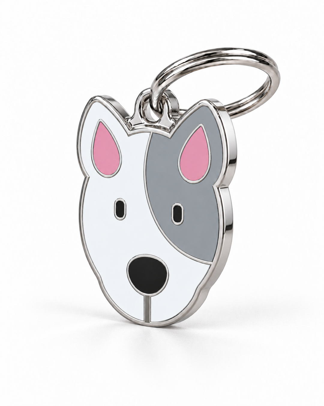 TAGiDOG Bull Terrier Dog ID Tag, angled view