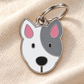 TAGiDOG Bull Terrier Dog ID Tag on light linen