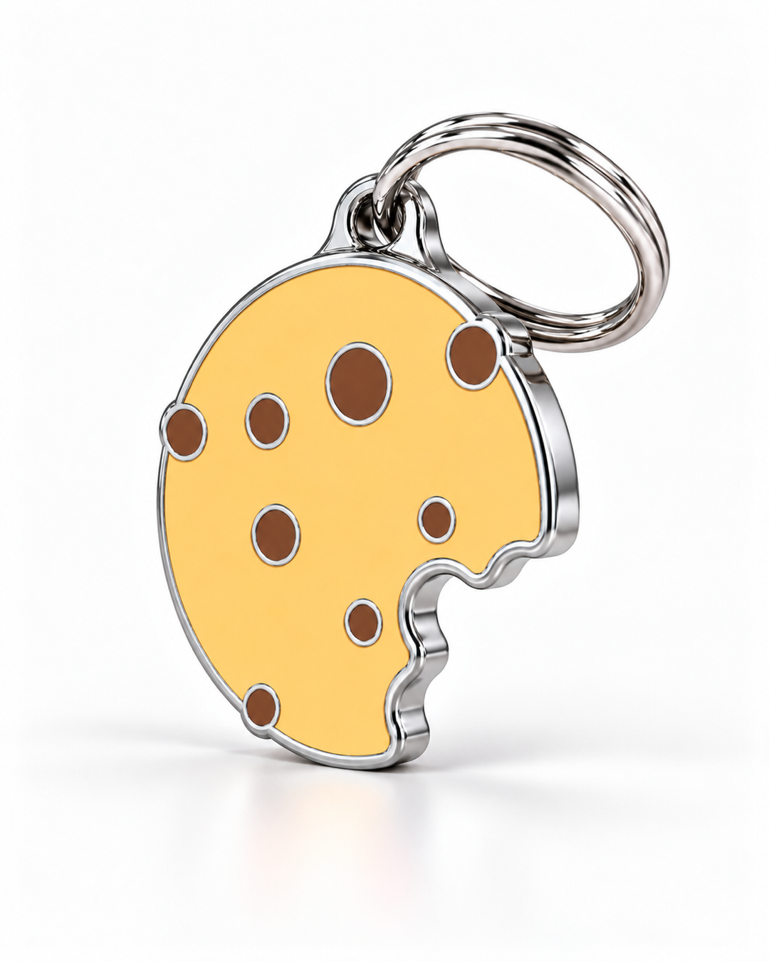 TAGiDOG Caramel Crunch Cookie ID Tag dog ID tag, angled view