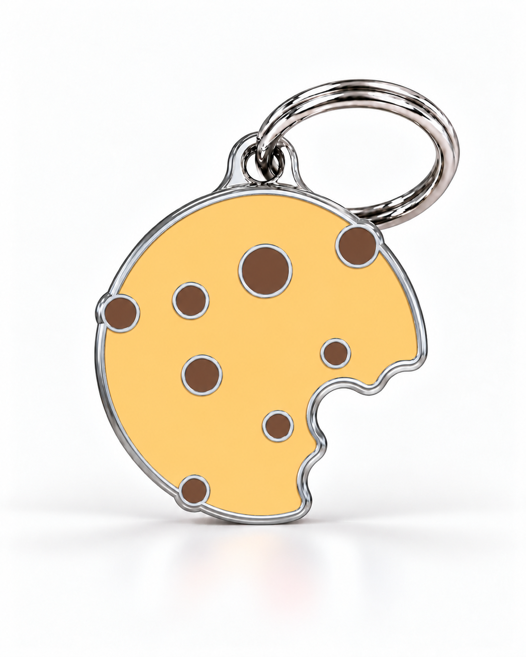 TAGiDOG Caramel Crunch Cookie ID Tag dog ID tag, front view on white