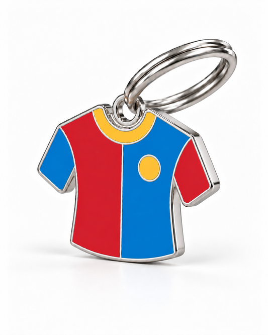 TAGiDOG Catalans Jersey ID Tag dog ID tag, angled view