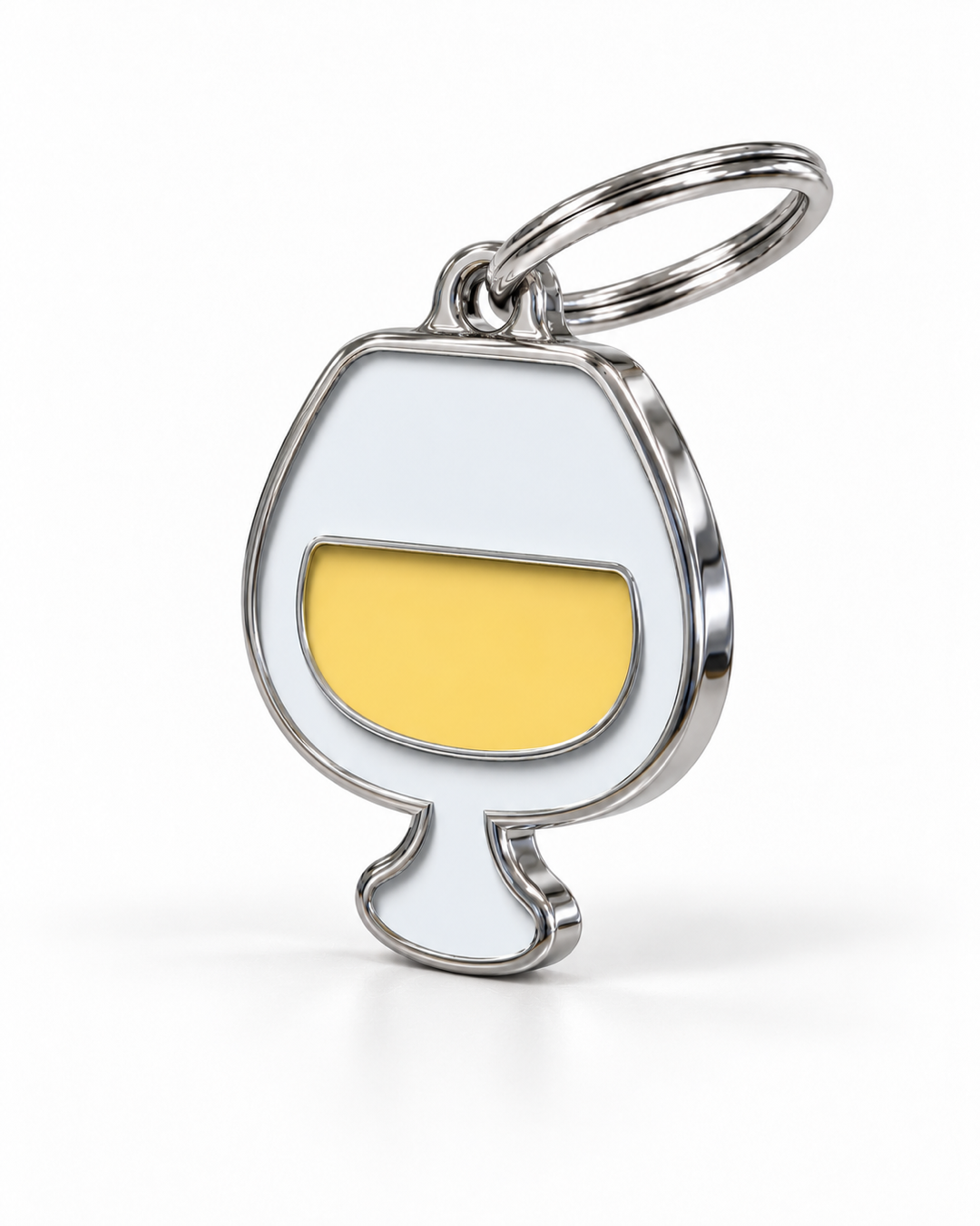 TAGiDOG Champagne ID Tag angled view