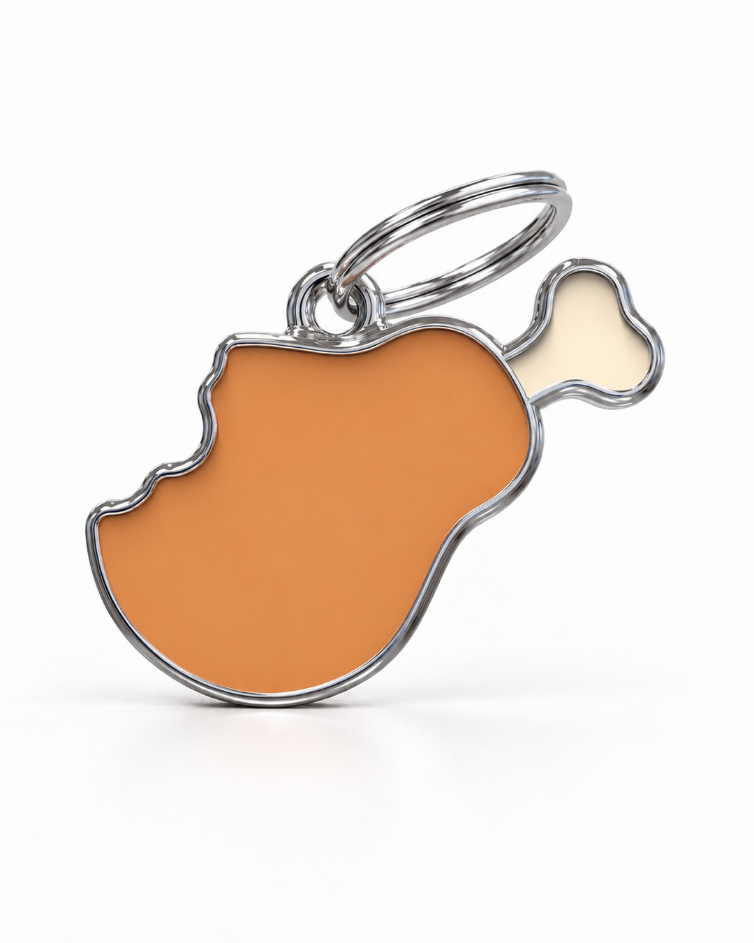 TAGiDOG Chicken ID Tag dog ID tag, front view on white