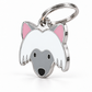TAGiDOG Chinese Crested Dog ID Tag, angled view