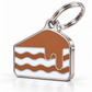 TAGiDOG Chocolate Cake ID Tag dog ID tag, angled view