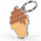 TAGiDOG Chocolate Ice Cream ID Tag dog ID tag, angled view