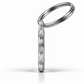 TAGiDOG Classic Bone ID Tag Small side profile showing tag thickness and split ring