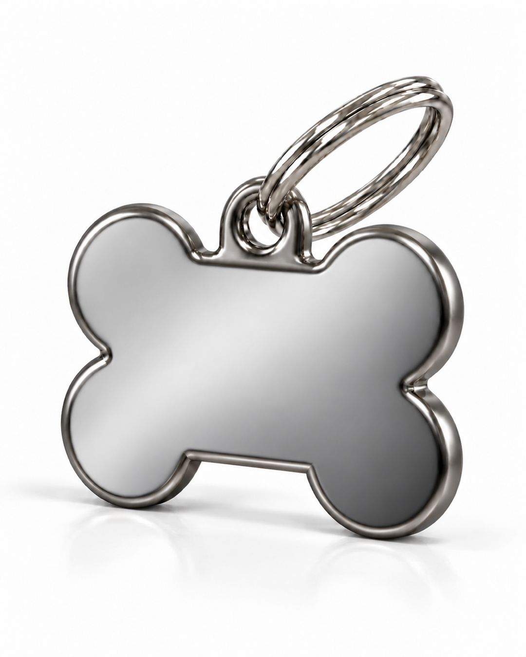 TAGiDOG Classic Fume Bone ID Tag Small, angled view