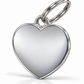 TAGiDOG Classic Heart ID Tag dog ID tag, angled view